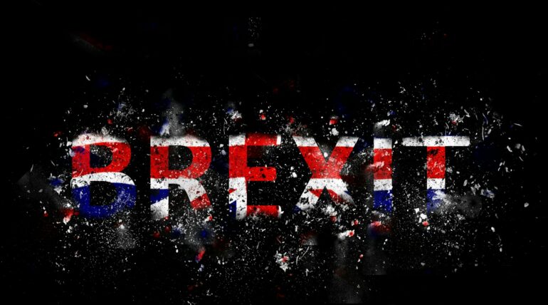 Exploding Brexit Sign